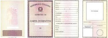 Carta d'identità cartacea